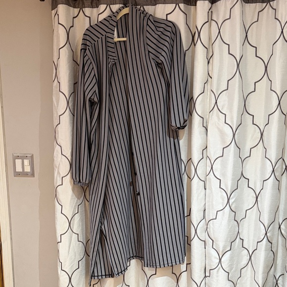 Dresses & Skirts - Huda Tesettur Striped Long Sleeve Dress